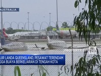 Video: Banjir Melanda Queensland, Pesawat Terendam