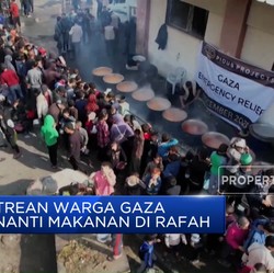 Video: Antrean Warga Gaza Menanti Makanan di Rafah