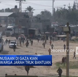 Krisis Kemanusiaan Di Gaza Memburuk, Warga Jarah Truk Bantuan