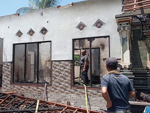 Rumah Warga di Jembrana Ludes Terbakar, Kerugian Capai Rp 400 Juta