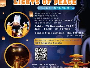 Info Gaes! Bakal Ada Pesta Lampion di Candi Borobudur Akhir Pekan Ini
