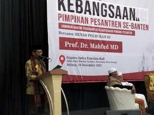 Dialog dengan Kiai se-Banten, Mahfud Janji Perhatikan Ustaz dan Marbot Masjid