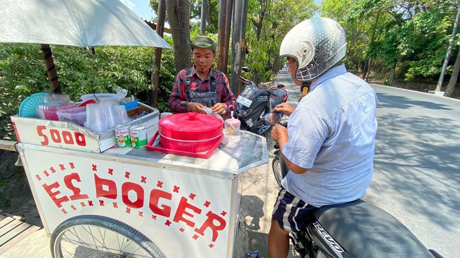 Pedagang Es Doger. (Dok. Detikcom/Wisma Putra)