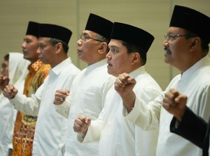 Dikukuhkan Jadi Ketua Lakpesdam PBNU, Ini Janji Erick Thohir di Depan Gus Yahya