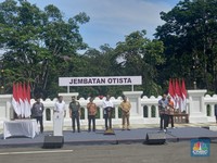Jokowi Resmikan Jembatan Otista Kota Bogor Rp50 Miliar