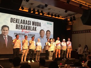 Relawan Muda Loyalis Erick Thohir Deklarasi Dukung Prabowo-Gibran