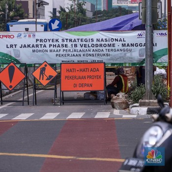 Foto: Proyek LRT Jakarta Rawamangun-Manggarai Rp 5,5 T