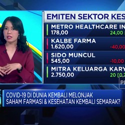 Covid-19 Melonjak, Saham Farmasi & Kesehatan Semarak Lagi?