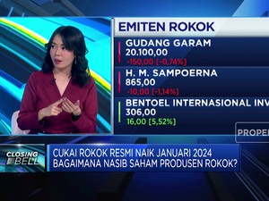 Cukai Rokok Naik Tahun Depan, Saham Produsen Rokok Gimana?