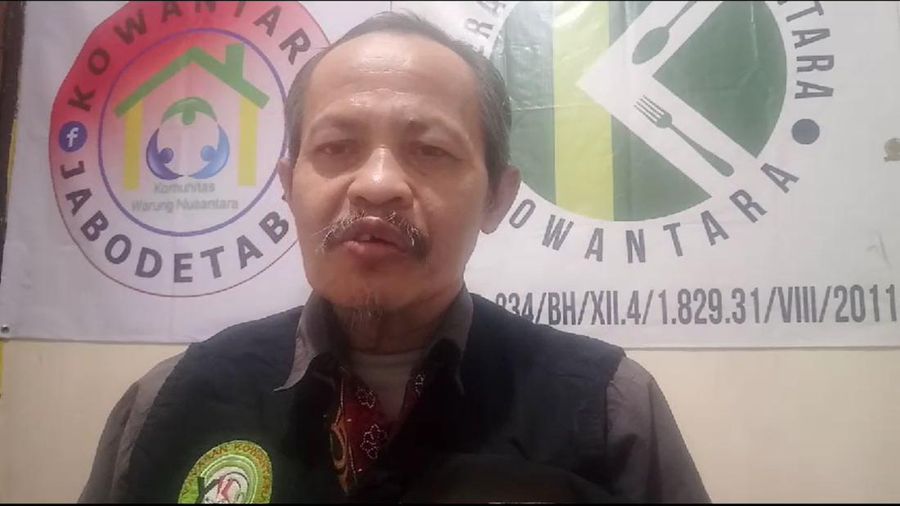 Ketua Komunitas Warteg Nusantara (Kowantara) Mukroni. (Istimewa)