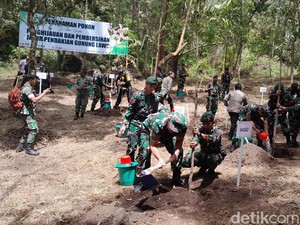 Selain di Gunung Lawu, TNI Juga Hijaukan Mongkrang dan Bukit Gumeng
