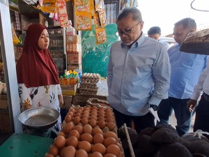 Dapati Harga Bapok di Pasar Masomba Palu Stabil, Zulhas: Tak Usah Khawatir