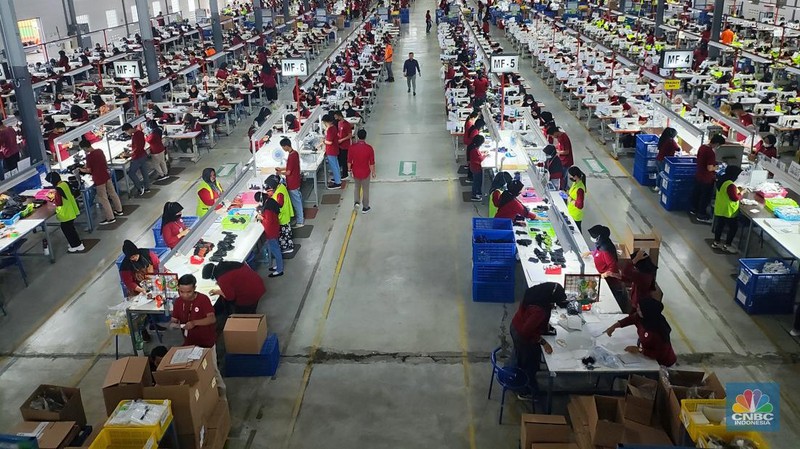 Pabrik. (CNBC Indonesia/Sefti Oktarianisa)