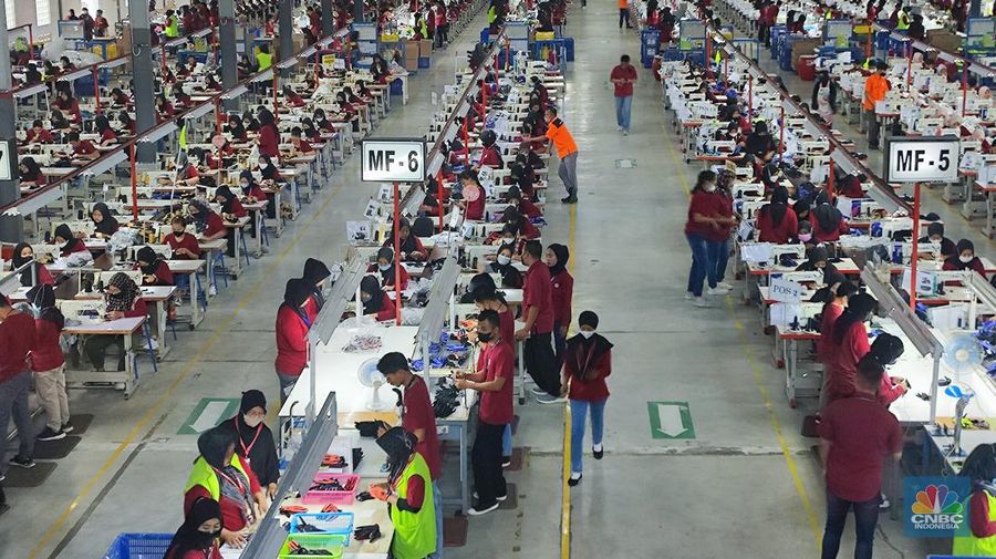 Pabrik. (CNBC Indonesia/Sefti Oktarianisa)