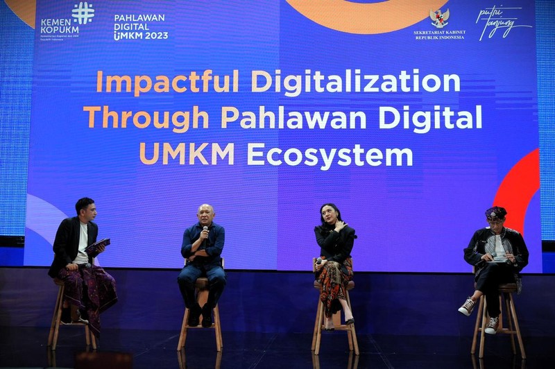 Pahlawan Digital UMKM 2023 Awarding Night. Pahlawan Digital UMKM 2023 Awarding Night. (Dok. Kementerian Koperasi dan UKM)