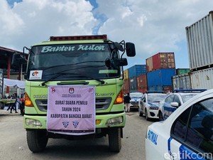 Distribusi 5,4 Juta Surat Suara di Babel Dikawal Ketat Polisi