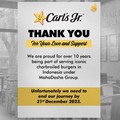 Carl's Jr Umumkan Bakal Tutup Semua Gerai di Indonesia, Bye!