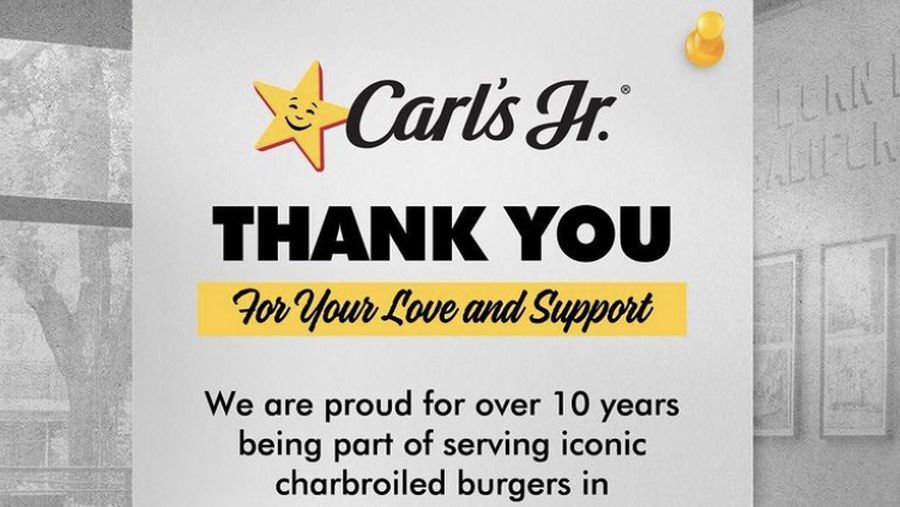 Carl's Jr. Indonesia akan mengakhiri operasionalnya yang selama ini beroperasi dibawah Mahadasha Group pada tanggal 31 Desember 2023. (Tangkapan layar instagram @carlsjrindonesia)