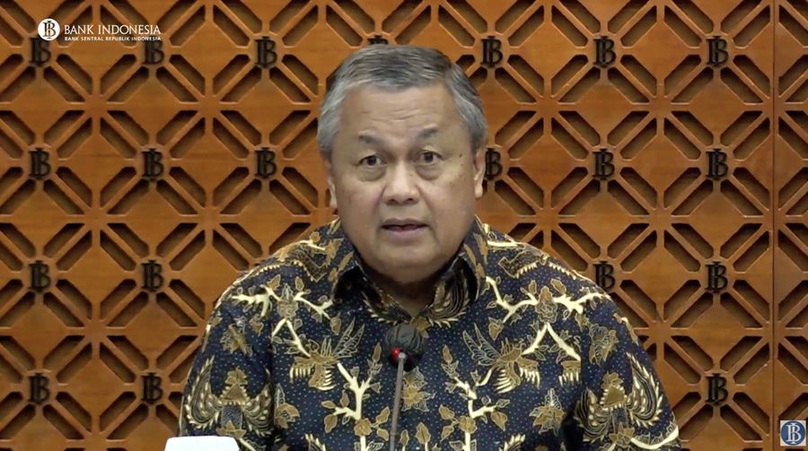 Gubernur Bank Indonersia Perry Warjiyo memaparkan Hasil Rapat Dewan Gubernur Bulanan Bulan Desember 2023. Gubernur Bank Indonersia Perry Warjiyo memaparkan Hasil Rapat Dewan Gubernur Bulanan Bulan Desember 2023. (Tangkapan Layar Youtube Bank Indonesia)