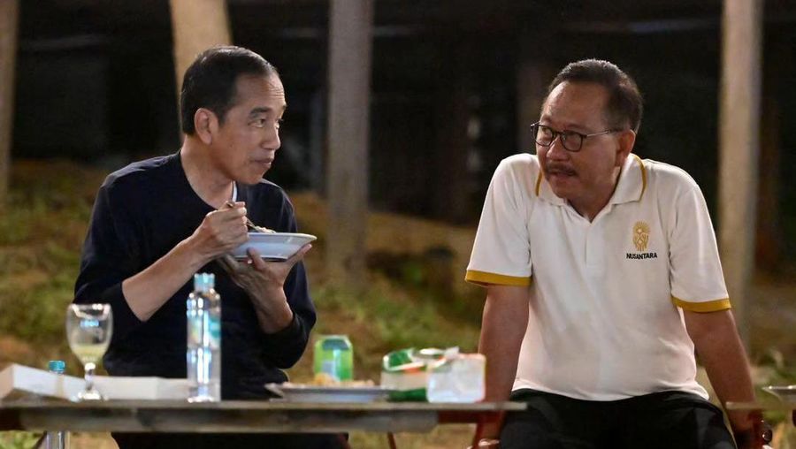 Jokowi bermalam di Ibu Kota Nusantara (IKN). (Tangkapan layar Instagram @jokowi)