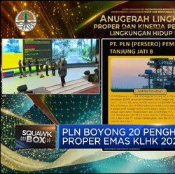 PLN Boyong 20 Penghargaan Proper Emas KLHK 2023