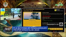 PLN Boyong 20 Penghargaan Proper Emas KLHK 2023
