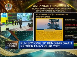 PLN Boyong 20 Penghargaan Proper Emas KLHK 2023