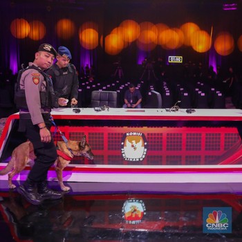Intip Pengamanan Area Debat Cawapres dengan K9