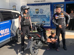 Polisi Tangkap Pelajar Freestyle Motor di Makassar Saat Berangkat ke Sekolah