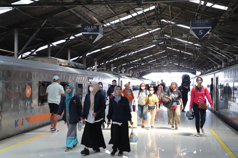 PT Kereta Api Indonesia (Persero) atau KAI mencatat puncak libur Natal 2023 menggunakan kereta api terjadi pada Jumat 22 Desember 2023. (Dok. KAI)