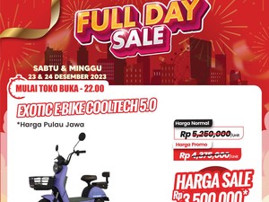 Sepeda Listrik di Transmart Full Day Diskon!