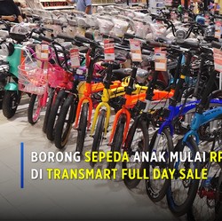 Pengunjung Ini Beli Sepeda Anak Cuma Rp 300 Ribuan di Transmart