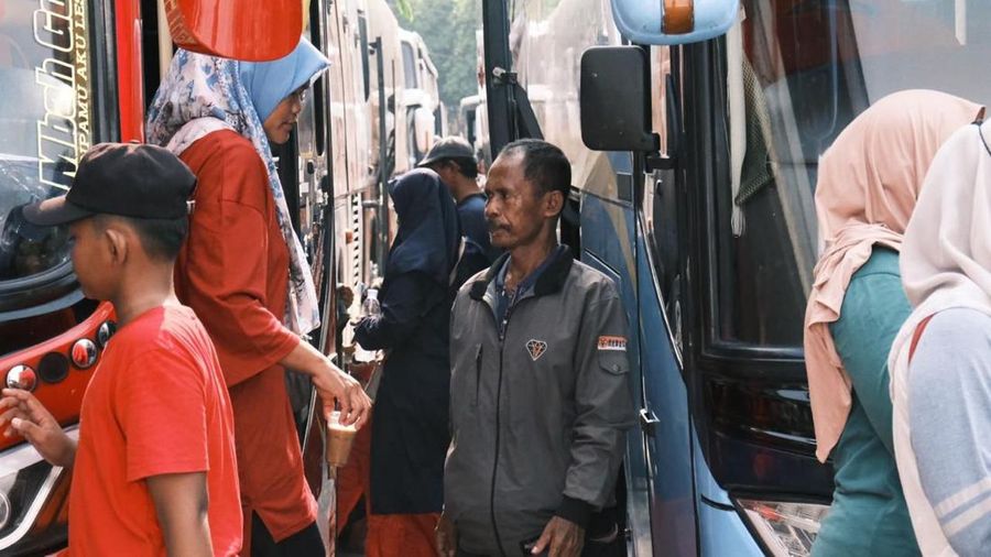 Kementerian Perhubungan memberangkatkan peserta mudik gratis Natal 2023 dan Tahun Baru 2024. (Dok: Kemenhub)
