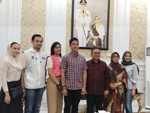 Kaesang Sambangi Rumah Dinas Wali Kota Gorontalo, Dijamu Makanan Khas