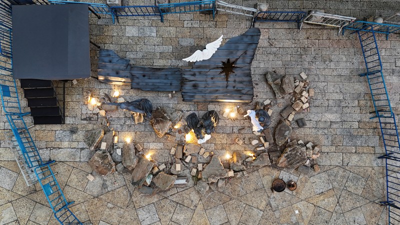 CHRISTMAS-SEASON/BETHLEHEM-MORNING A general view of the Church of the Nativity in Bethlehem on Christmas Eve, in the Israeli-occupied West Bank, December 24, 2023. REUTERS/Yosri Aljamal