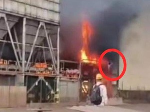 Momen Pekerja Lompat dari Ketinggian Saat Tungku PT ITSS Morowali Meledak