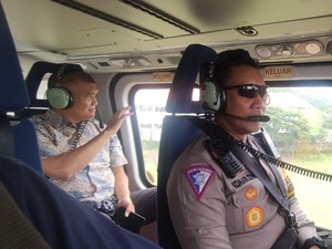 Pantau Arus Lalin dari Udara, Polda Jatim Pastikan Libur Nataru Lancar