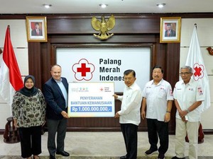 PMI Apresiasi Nestle Beri Bantuan Kemanusiaan Rp 1 Miliar ke Palestina