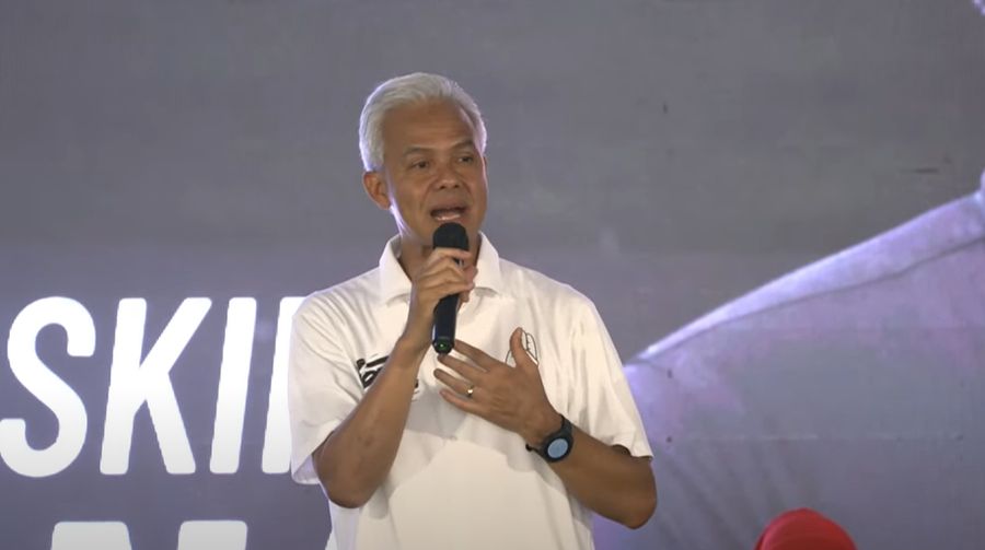 Capres no urut 3 Ganjar Pranowo. (Tangkapan Layar Youtube)