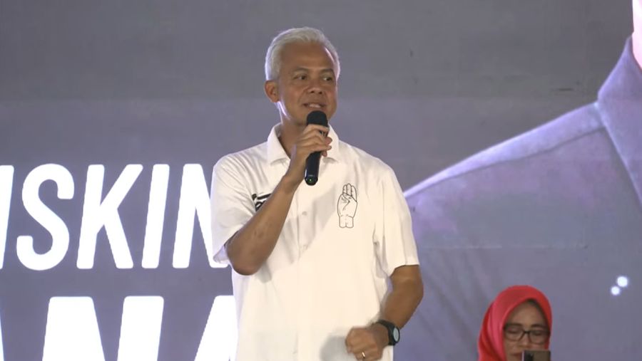 Capres no urut 3 Ganjar Pranowo. (Tangkapan Layar Youtube)