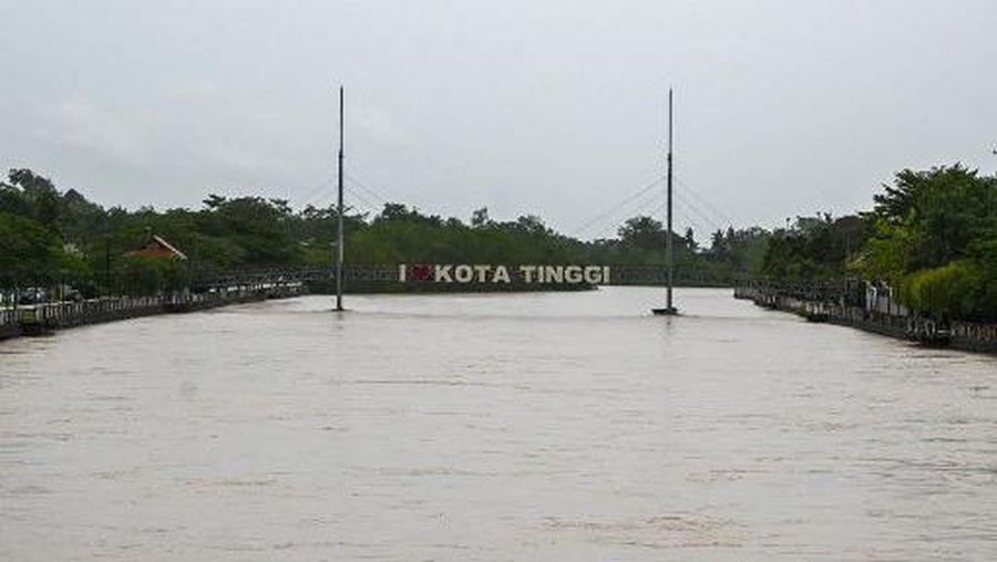 Banjir di Kota Tinggi, Johar, Malaysia. (Mohd RASFAN / AFP)