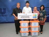 BAZNAS Terima Bantuan Kemanusiaan Rp 3 Miliar dari UNVR