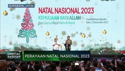 Video: Hadiri Puncak Natal Nasional, Jokowi Bagi-Bagi Sepeda