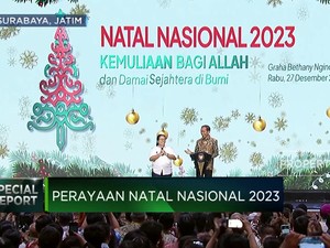 Video: Hadiri Puncak Natal Nasional, Jokowi Bagi-Bagi Sepeda