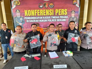 Polisi Tangkap 4 Pencuri Motor di Banten, Sita Airsoft Gun
