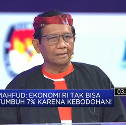 Mahfud: Ekonomi RI Tak Bisa Tumbuh 7% Karena Kebodohan!