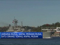Video: Ukraina Rudal Kapal Perang Rusia, 1 Orang Tewas
