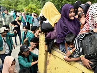 Aksi Mahasiswa Usir Paksa Pengungsi Rohingya di Banda Aceh