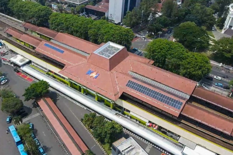 KAI pasang PLTS di gedung QC. (Dok. KAI)