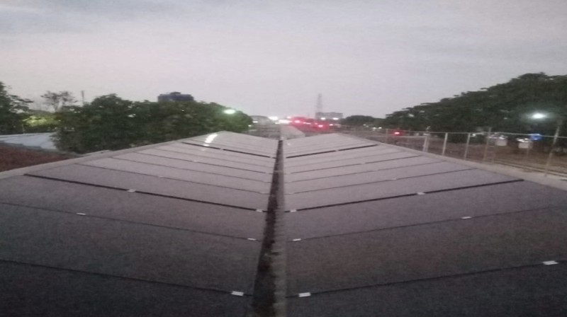 KAI pasang PLTS di gedung QC. (Dok. KAI)